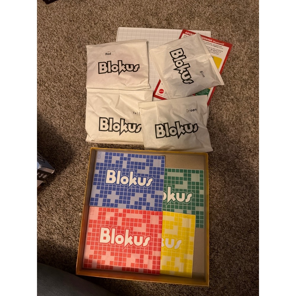 Mattel Blokus Strategy Board Game Sealed Pieces Family Night Complete